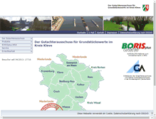 Tablet Screenshot of gutachterausschuss.kreis-kleve.de
