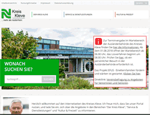 Tablet Screenshot of kreis-kleve.de